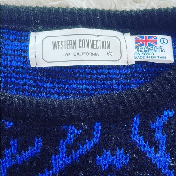 Gorgeous Vintage Metallic Sweater - Picture 2 of 4